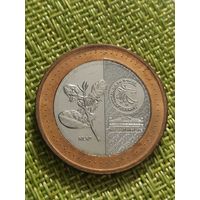 Филиппины 20 писо ( песо ) 2020г (- Мануэль Кесон - флора - биметалл )