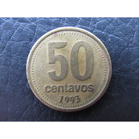 Аргентина. 50 сентаво. 1993. С 20 копеек. Распродажа коллекции. Смотрите другие лоты.