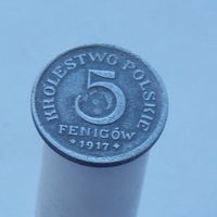 Польша 5 фенигов 1917