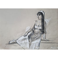 "Муза" зарисовка а4