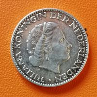 Нидерланды 1 гульден 1957 г.,