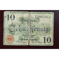 1917 год Германия 10 пфеннигов
