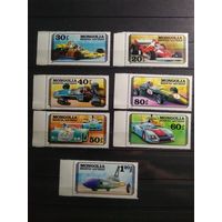 Монголия 1978 г. Гоночные автомобили.