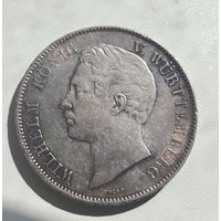2 талера/ 3 1/2 гульдена 1840 Вюртемберг остатки блеска! Редчайшая!