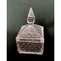 Ваза сахарница Хрусталь с алмазной огранкой Франция 1970 гг