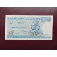 Зимбабве 2 доллара 1983