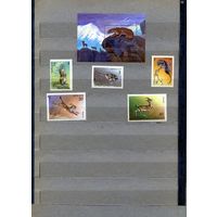 СССР, 1985, Животные, занесенные в КР.КНИГУ СССР, серия 5м + почт. блок