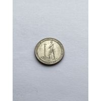 25 центов 2013 г. Международный мемориал мира, штат Огайо, США