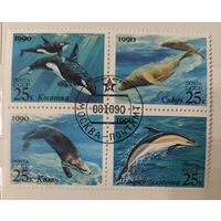 РАСПРОДАЖА КОЛЛЕКЦИИ. СССР. марки "морская фауна", квартблок