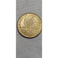 Греция 100 драхм 1990