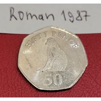 Гибралтар 50 пенсов 2016