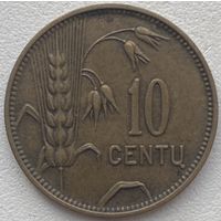 Литва 10 центов 1925 г.