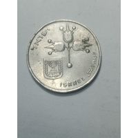 Израиль 1 лира  1975  года .