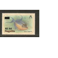 Ангилья-1984(Мих.590) , **   ,  Морская фауна,Рыбы, Надп.