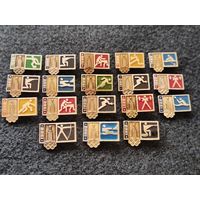 Олимпиада 1980. Москва. Олимпийские игры. Сборный лот. Цена за один значок. (Е-3)