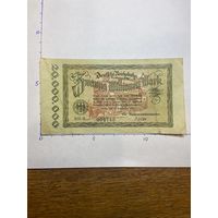 Германия нотгельд 20000000 (20 миллионов) марок 1923 г.- Рейхсбанн - 2001