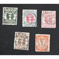 Данциг старые марки герб