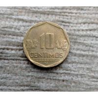 Werty71 Перу 10 сентимо 2014