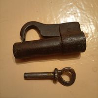 Замок старинный. Кованый. Рабочий.