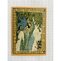 25 пфеннингов (нотгельды) 1921 г. Германия.