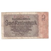 Германия 2 рентенмарки 1937 г.