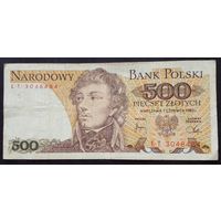 Польша 500 злотых 1982 г.Т.Костюшко Серия ЕТ 3048484