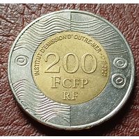 Французские тихоокеанские территории 200 франков, 2021    ( 2-8-7 )