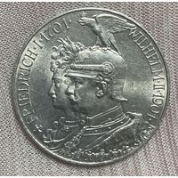 Монета 5 марок 1901 год. Пруссия. Германская империя. 200 лет Пруссии.