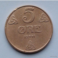 Норвегия 5 эре, 1941