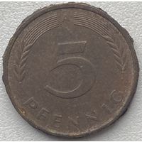 Германия 5 пфеннигов 1991 г. А