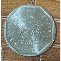 Монета 2 франка 1979 год. Франция . С рубля без МЦ.