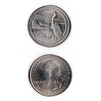 25 центов США 2015 Национальное убежище дикой природы Бомбай-Хук (Делавэр)  P