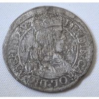 3 крейцера 1658 год, Австрия Эрцгерцог Фердинанд Карл (1632-1662гг)