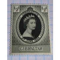 БРИТАНСКИЕ КОЛОНИИ ГИБРАЛТАР 1953 ГОД КОРОНАЦИЯ ЕЛИЗАВЕТЫ II