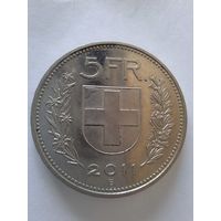 5 франков Швейцария 2011