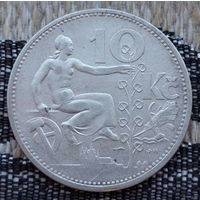 Чехословакия 10 крон 1931 года. Серебро! Сторгуй за свою цену, предложи обмен! Y