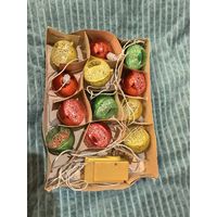 Елочная гирлянда СССР, рабочая, в родной коробке, с Рубля