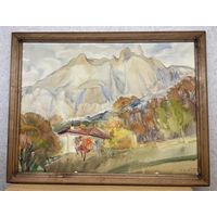 Доморад Владимир Александрович,акварель "Гора Ай-петри" 50-40 см.