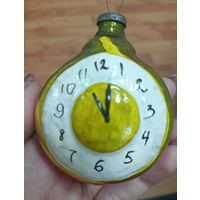 Елочные игрушки, стекло, часы, курарты