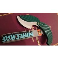 Нож брелок. Листик весенний.  Не точен, отличный брелок для ключей.