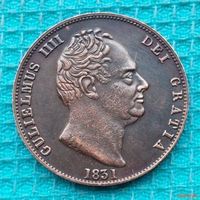 Великобритании 1/2 пенни 1831 года. Король Георгий III. Британия. Предложи свою цену или обмен!