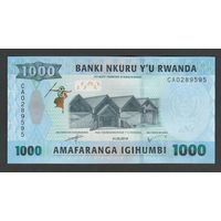Руанда 1000 франков 2019 года. Тип P-W43. Состояние UNC