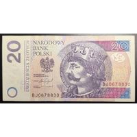 20 злотых 2016г, серия BJ