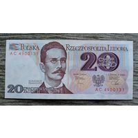 Werty71 Польша 20 злотых 1982 UNC банкнота