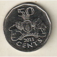 Эсватини (Свазиленд) 50 цент 2011