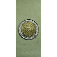 Аргентина 1 песо 2016