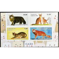 Таджикистан 2024 .Фауна. Кошки квартблок беззубцовый **