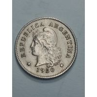 Аргентина 10 сентаво 1920 года .