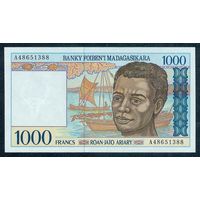Мадагаскар 1000 франков 1994 год, UNC