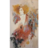 Картина Комар Людмила "Сухие листья", 80х50см. х.м.